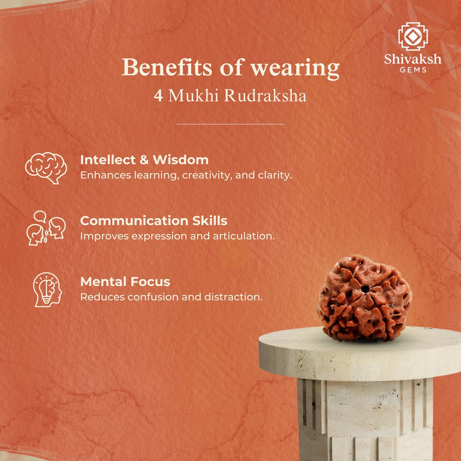 4 Mukhi Nepali Rudraksha