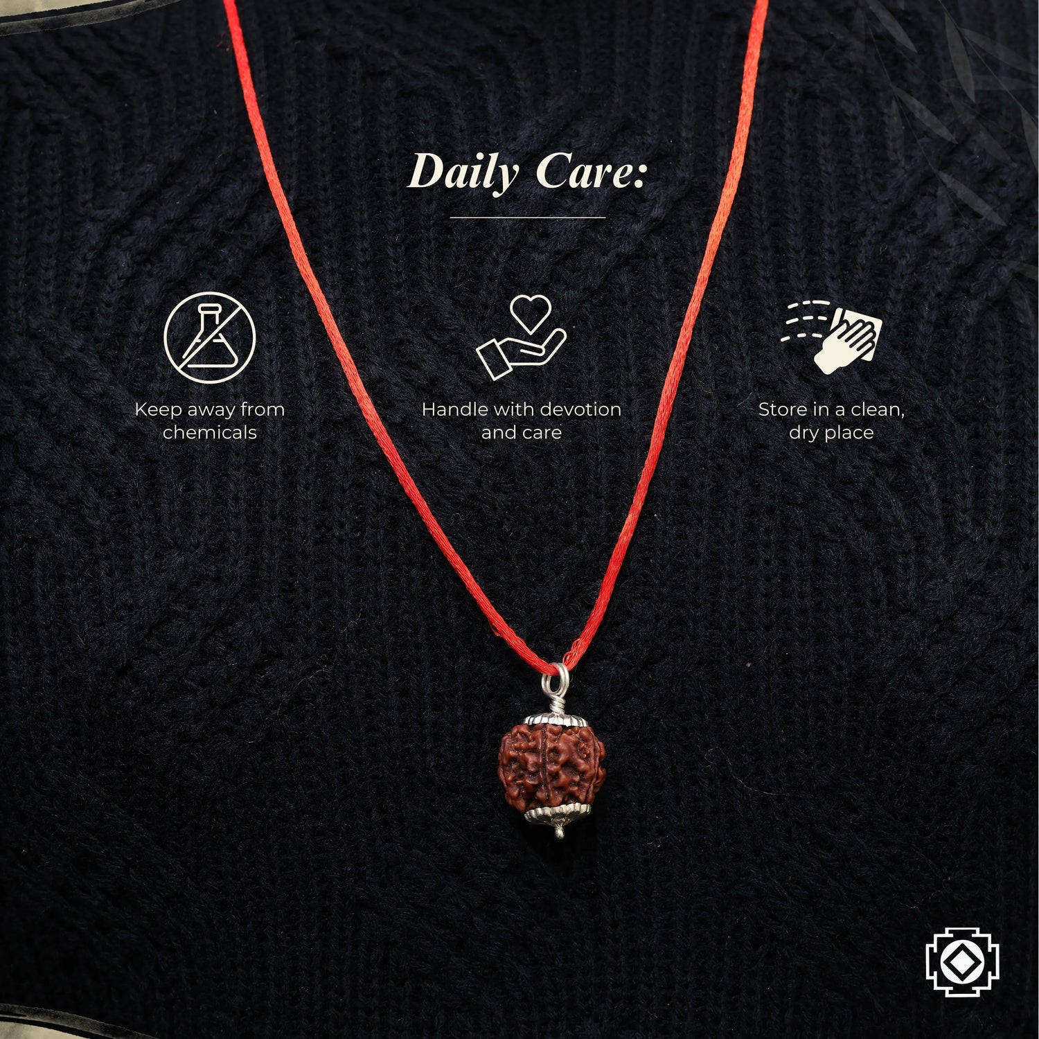 7 Mukhi Rudraksha Pendant