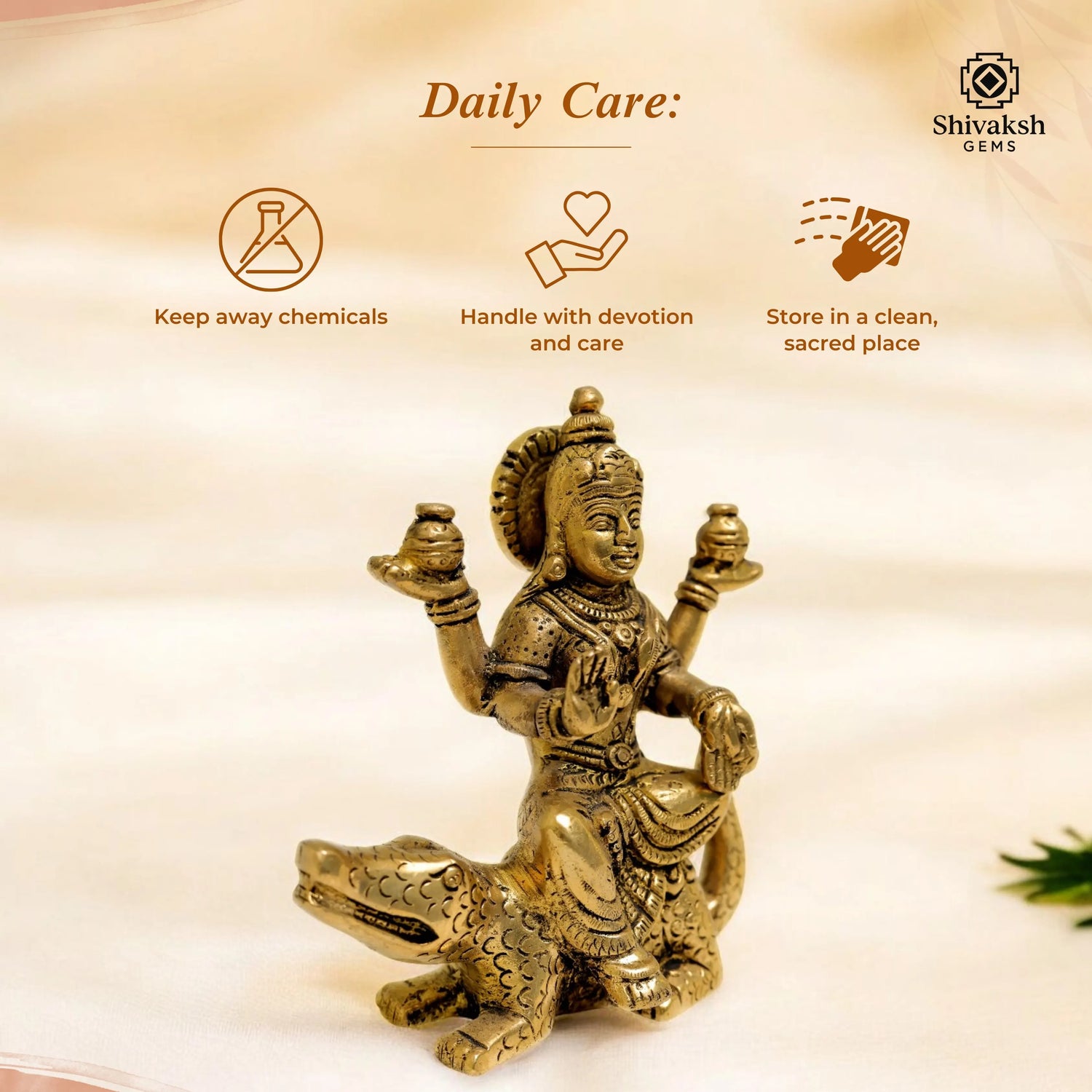 Ganga Maiya Brass Murti