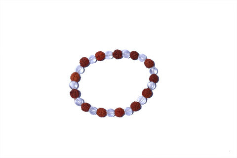 Rudraksha Sphatik Bracelet