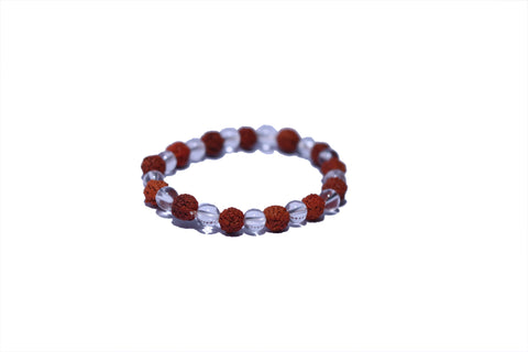 Rudraksha Sphatik Bracelet