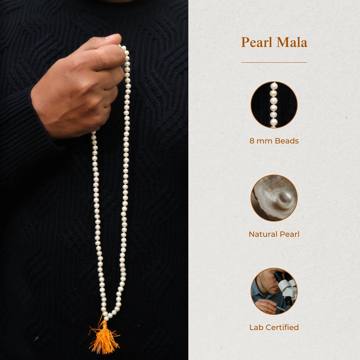 Pearl Mala Sacha Moti