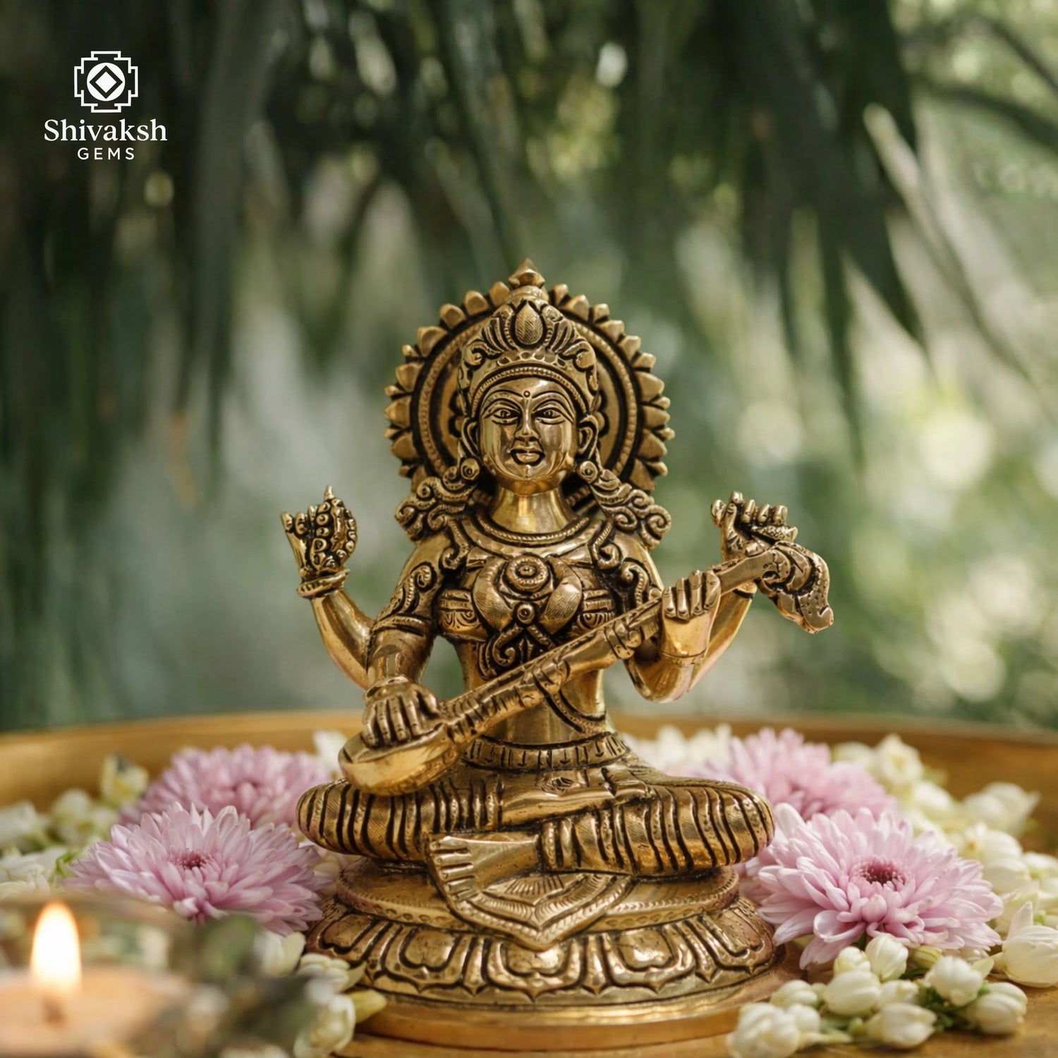 Saraswati Brass Murti