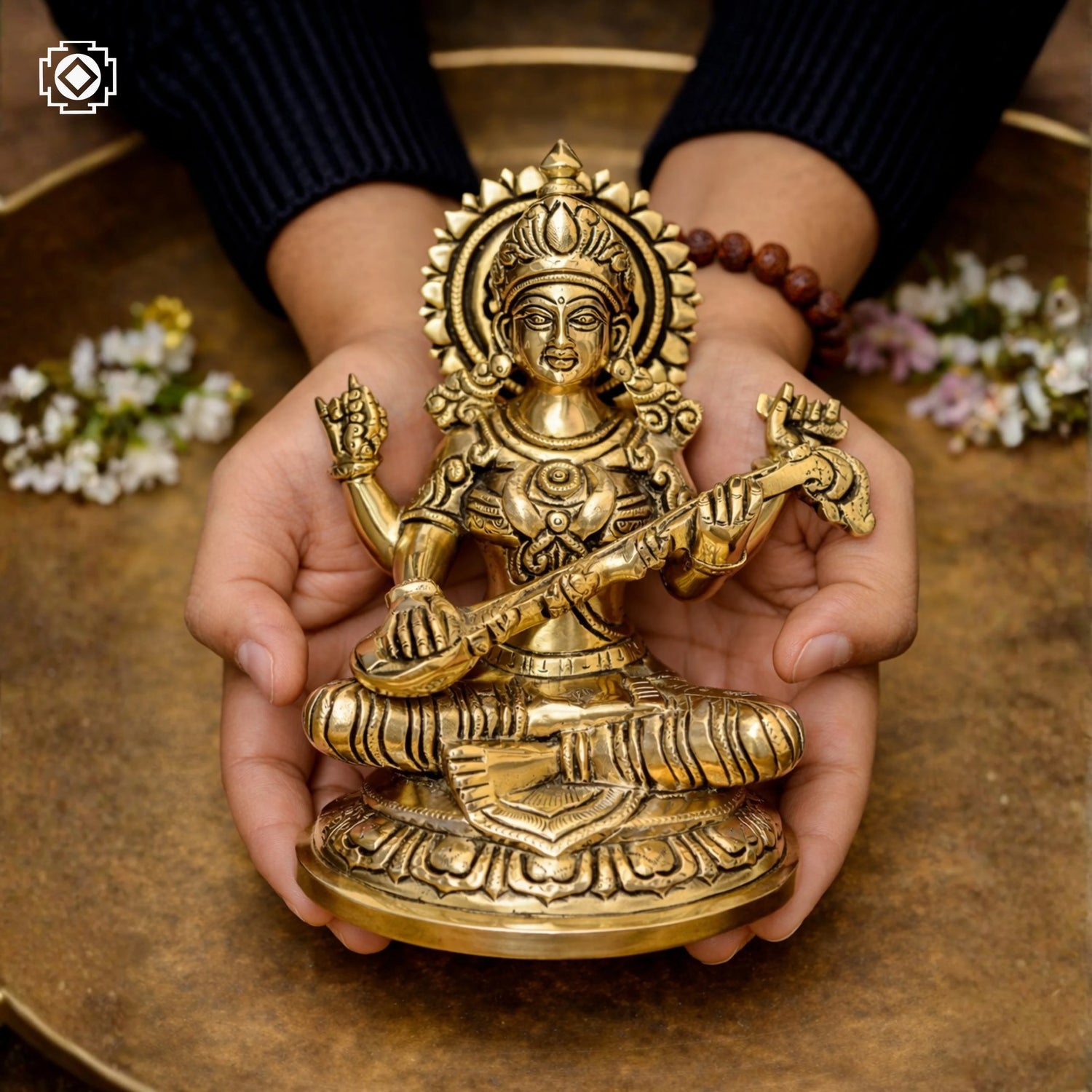 Saraswati Brass Murti