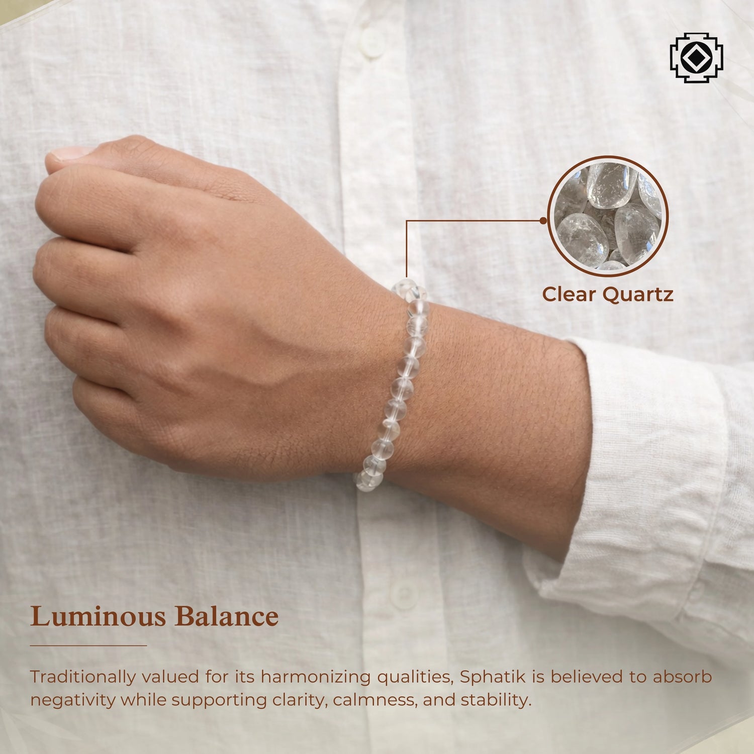 Natural Sphatik Bracelet