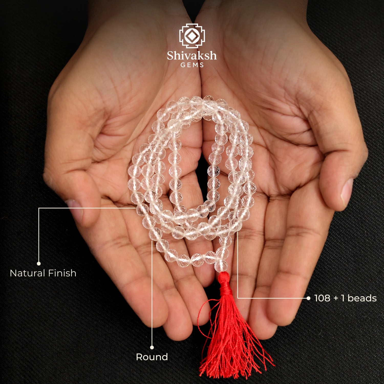 Sphatik Quartz Mala