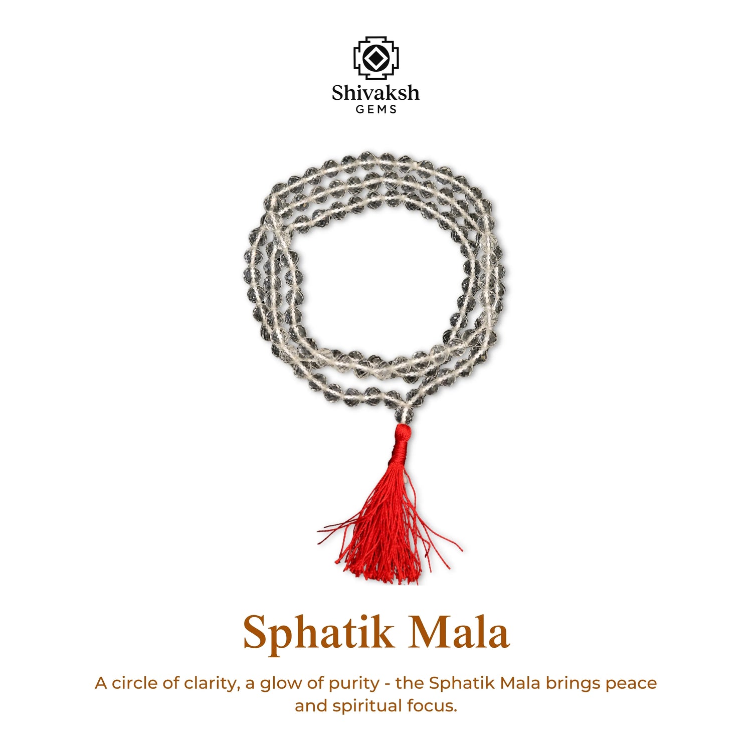 Sphatik Quartz Mala