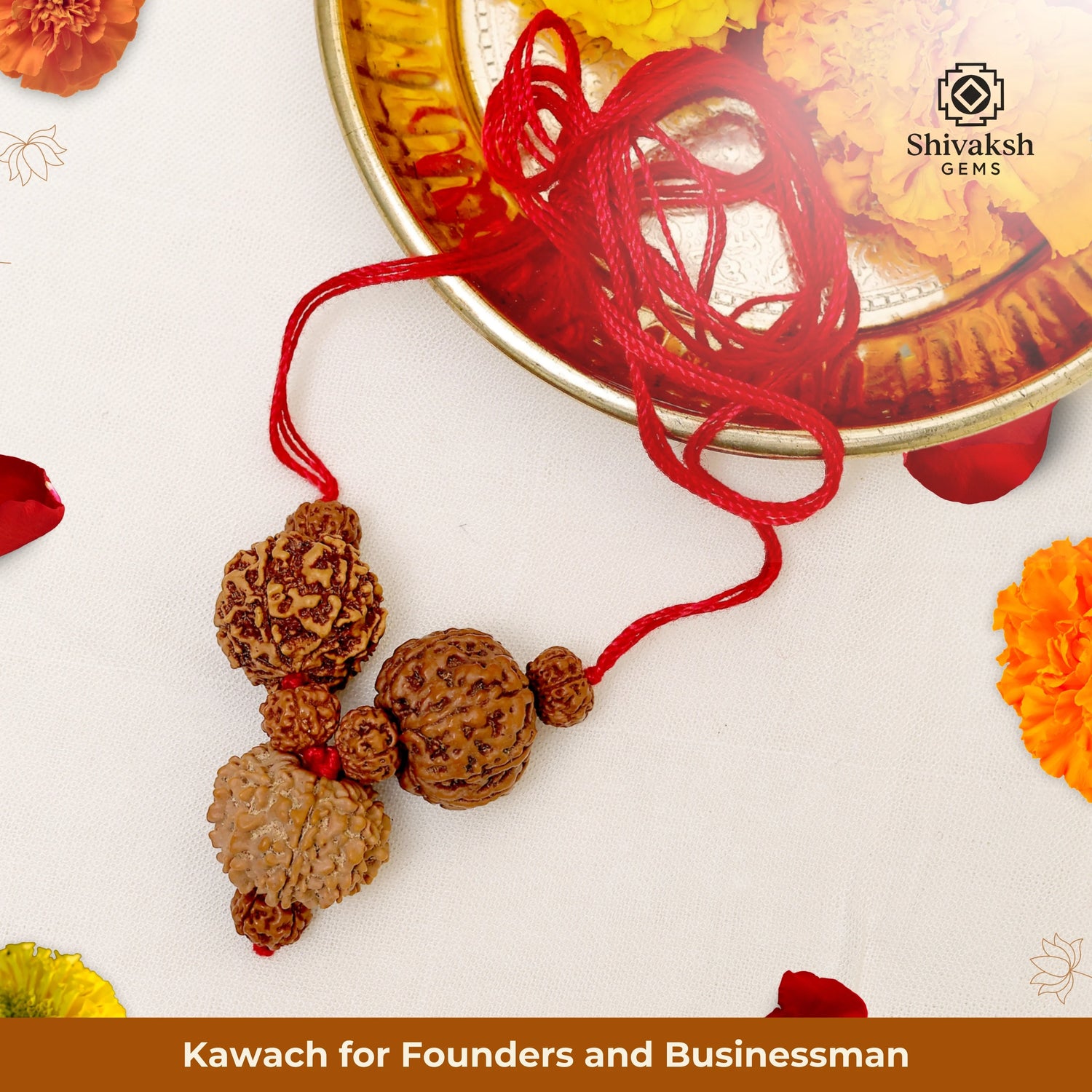 Kawach for founders and Businessman 12, 7 & 8 Mukhi