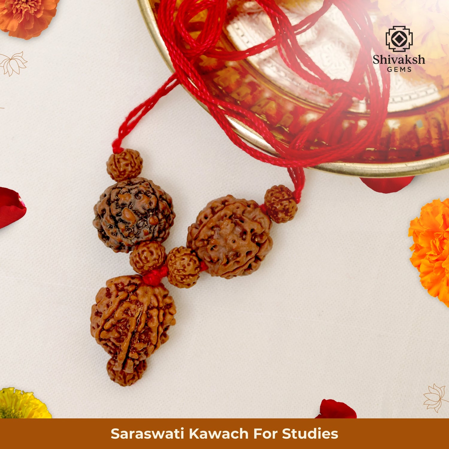 Saraswati Kawach for Studies 7 Mukhi Ganesh, 4 & 6 Mukhi